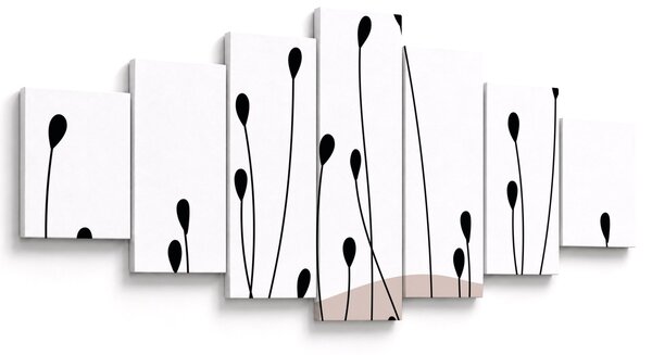 Obraz - Grafická louka N⁰1 (210x100 cm)