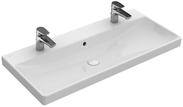 Villeroy & Boch Avento umyvadlo 100x47 cm obdélníkový klasický-nábytkový bílá lesk 4156A401