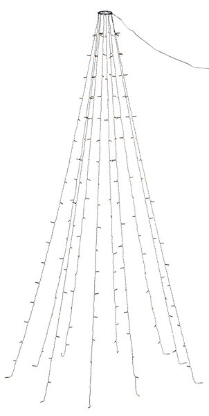 Livarno® Světelný LED řetěz, 120 LED / 180 LED (180x Led, teplá bílá) (100412000004)