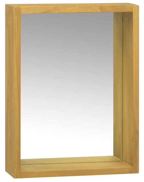 Zrcadlová skříňka 30 x 10 x 40 cm masivní teakové dřevo 338243
