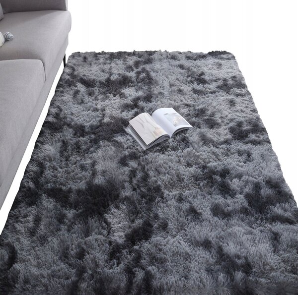 Koberec Timetrade šedý shaggy 120x170 cm polyester