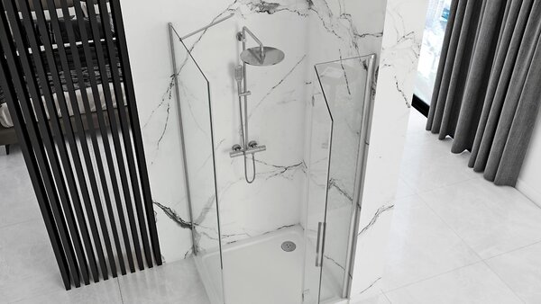 Sprchový Kout REA MOLIER CHROME 80x80