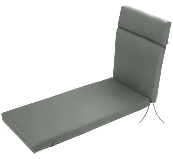 Podložka na lehátka Outsunny, polstr na zahradní lehátka, polyester, Tmavě šedá, 196 x 55 x 8 cm | Aosom
