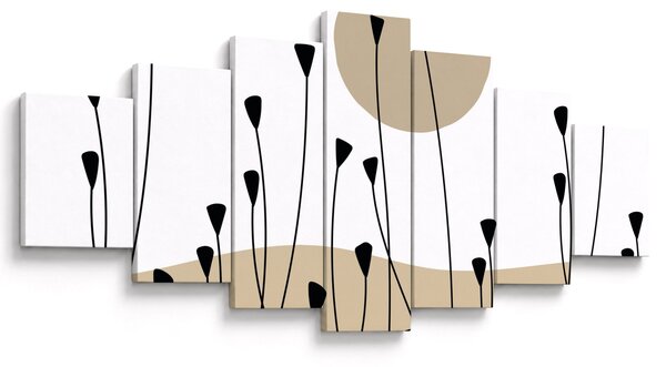 Obraz - Grafická louka N⁰2 (210x100 cm)