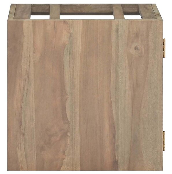 Nástěnná koupelnová skříňka 46 x 25,5 x 40 cm masivní teak 338252