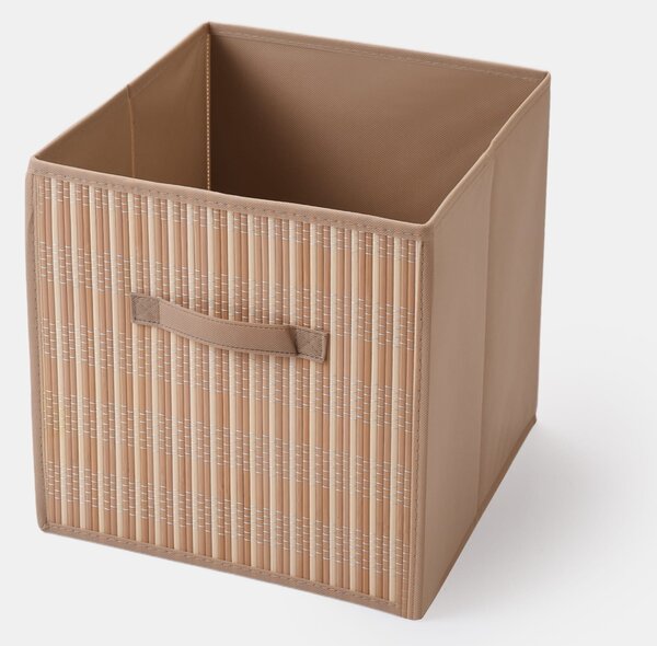 Sinsay - Úložný box s bambusovým čelem - béžová