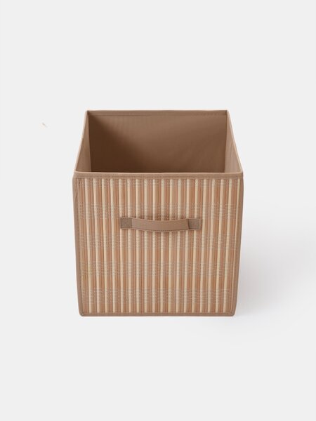 Sinsay - Úložný box s bambusovým čelem - béžová