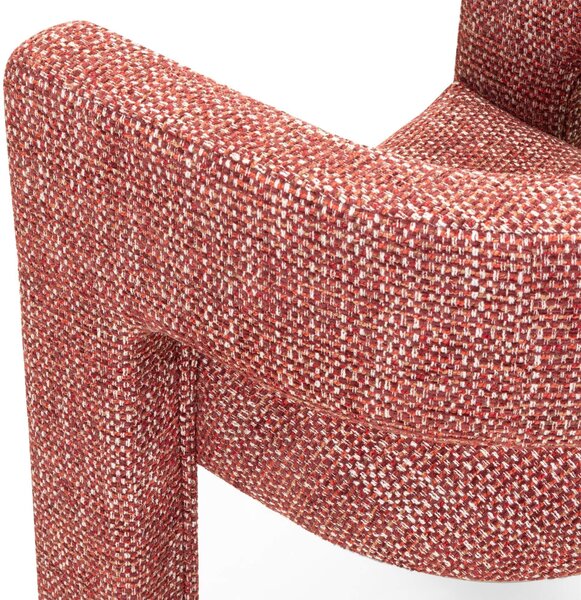 Červené designové křeslo ALPAH SILENCIO