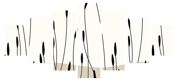 Obraz - Grafická louka N⁰3 (210x100 cm)