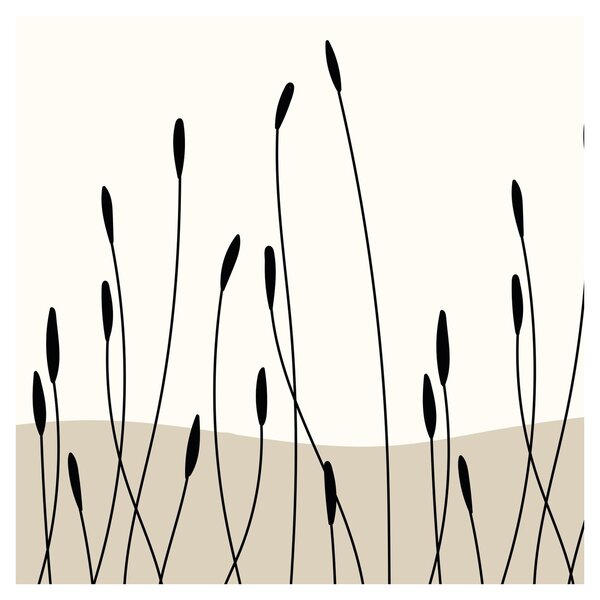 Obraz - Grafická louka N⁰3 (30x30 cm)