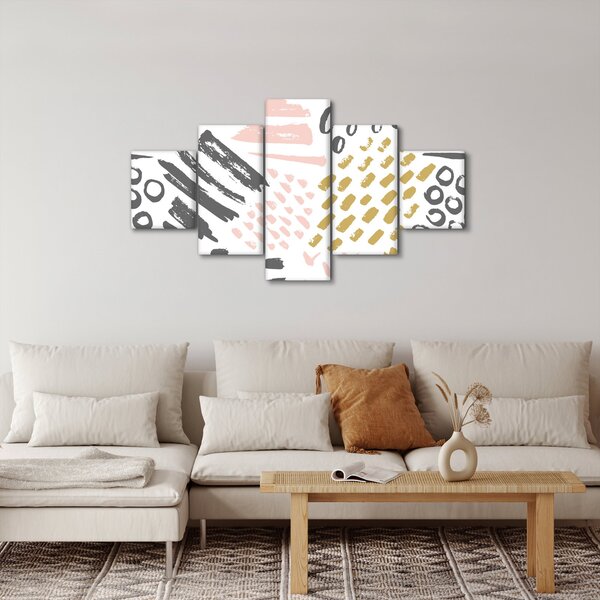Obraz - Abstraktní tahy (125x70 cm)
