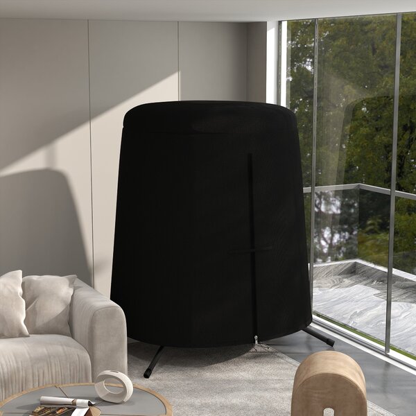Ochranný kryt pro závěsné křeslo Outsunny, voděodolný s UV ochranou, tarpaulin pro závěsné basketové a houpací křeslo 300D Oxford Ø196 x 230H cm | Aos