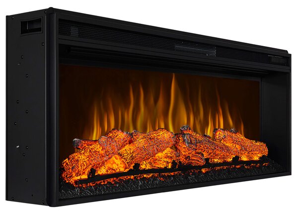 ArtiFlame Elektrický krb AF42 Multicolour Elektrický vestavný krb s ohřevem 1600W realistický 3D efekt plamene LED osvětlení Dálkové ovládání Černá barva