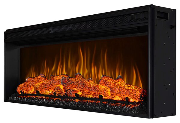 ArtiFlame Elektrický krb AF42 Multicolour Elektrický vestavný krb s ohřevem 1600W realistický 3D efekt plamene LED osvětlení Dálkové ovládání Černá barva