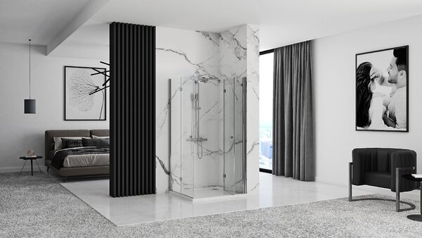 Sprchový Kout FOLD Chrome 80x80