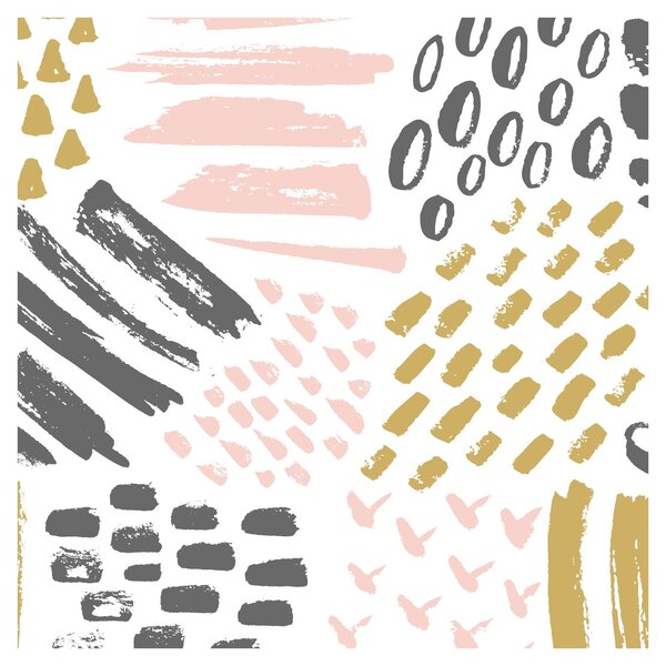 Obraz - Abstraktní tahy (30x30 cm)