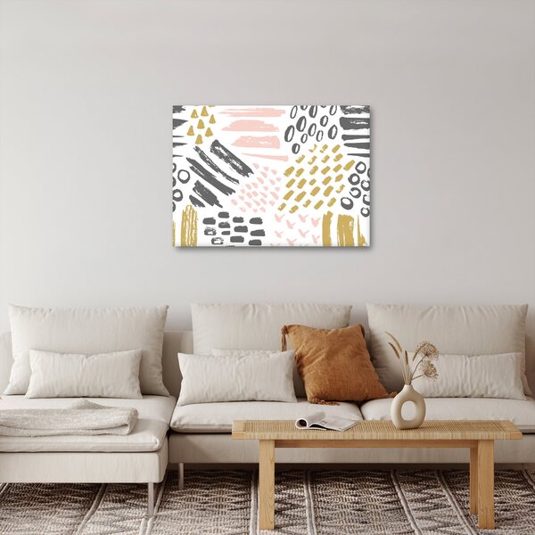 Obraz - Abstraktní tahy (70x50 cm)