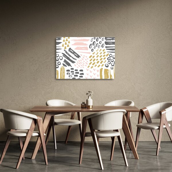 Skleněný obraz - Abstraktní tahy (70x50 cm)