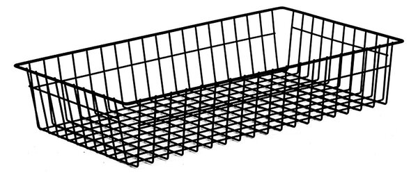 FEROPLAST spol. s.r.o Drátěný koš Feroplast KS45 pro regál s šířkou 900 mm(1800mm), 300x800x120, černý