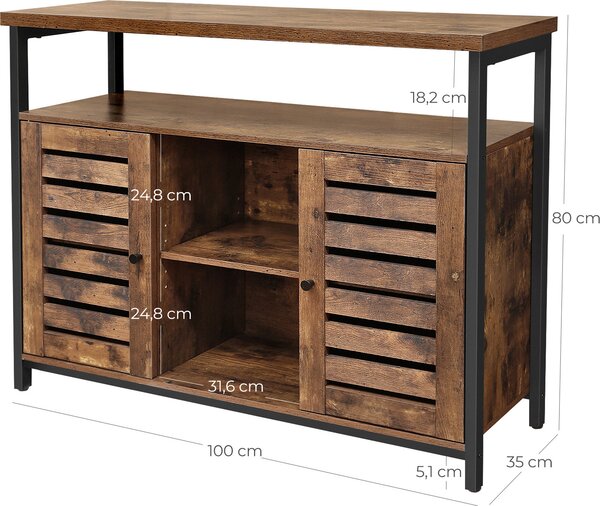 Skříňka do obývacího pokoje příborník 100 cm LOFT do obývacího pokoje