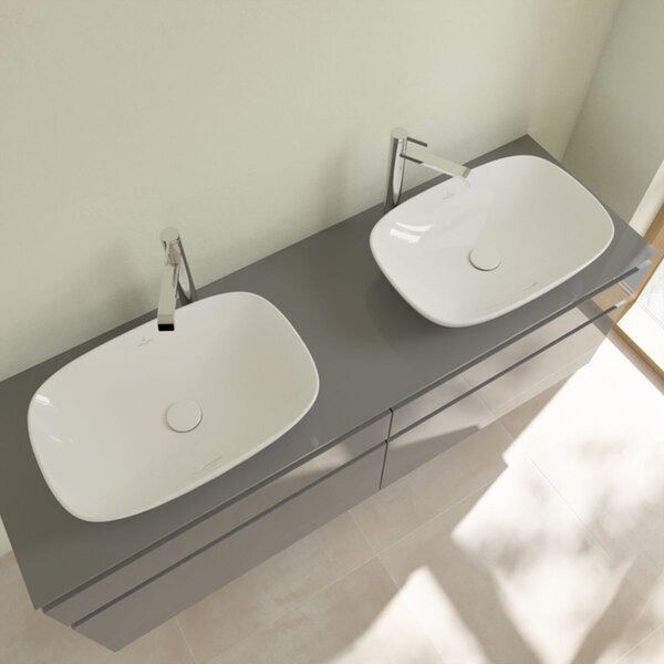 Villeroy & Boch Loop & Friends umyvadlo 56x38 cm obdélníkový na pult bílá lesk 4A4900R1