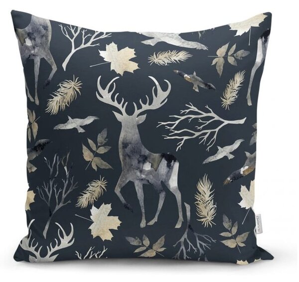 Sada 4 vánočních povlaků na polštář a běhounu na stůl Minimalist Cushion Covers Christmas Forest