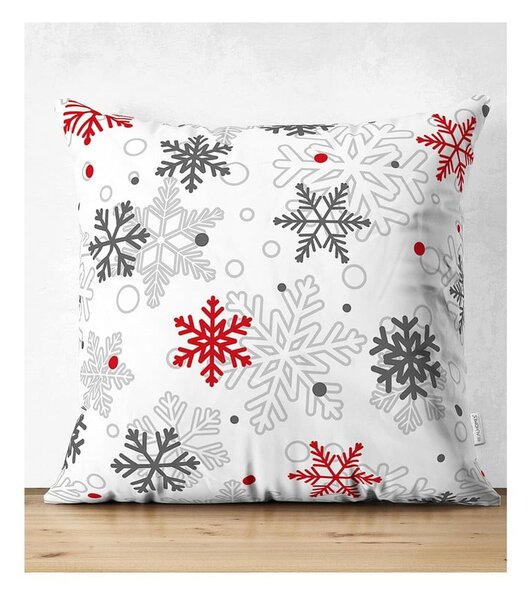 Sada 4 vánočních povlaků na polštář a běhounu na stůl Minimalist Cushion Covers Red Christmas