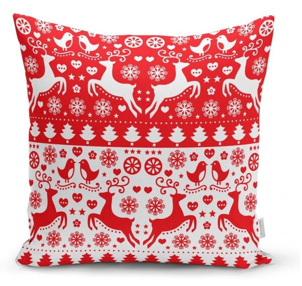 Sada 4 vánočních povlaků na polštář a běhounu na stůl Minimalist Cushion Covers Christmas