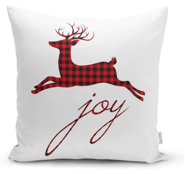 Sada 4 vánočních povlaků na polštář a běhounu na stůl Minimalist Cushion Covers Christmas Tartan