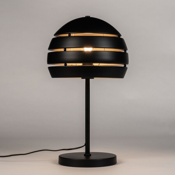 Stolní retro lampa Cantonn Nero and Gold (LMD)