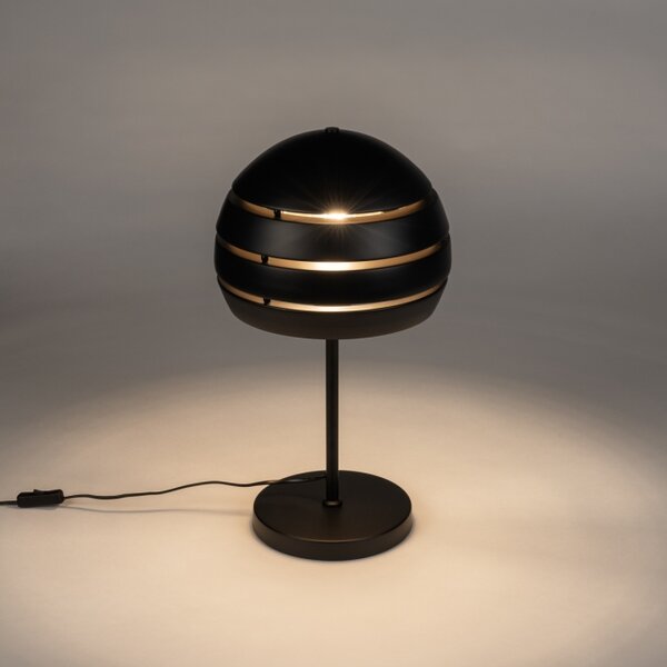 Stolní retro lampa Cantonn Nero and Gold (LMD)