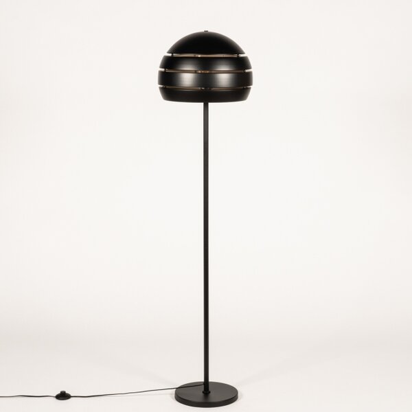 Stojací retro lampa Cantonn Nero and Gold (LMD)