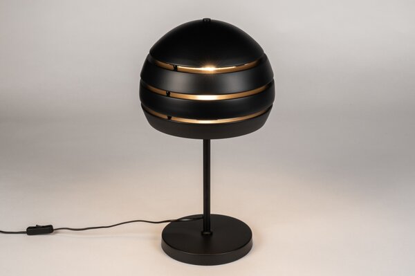 Stolní retro lampa Cantonn Nero and Gold (LMD)