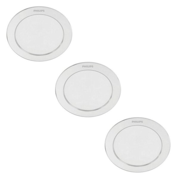 Philips - SADA 3x LED Podhledové svítidlo DIAMOND 1xLED/3,5W/230V 2700K
