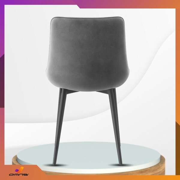 Omna | Jídelní židle Veluform Lux - Béžová - Čalouněná - Kovové nohy - Moderní design
