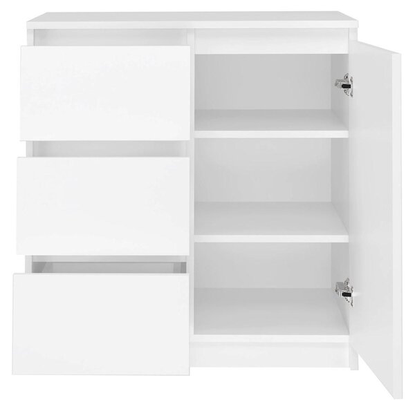 Topeshop COSTA BIEL KOMPLET, Bílá, 6 zásuvka/zásuvek, Dřevotřískové desky, Moderní, Dřevotřískové desky