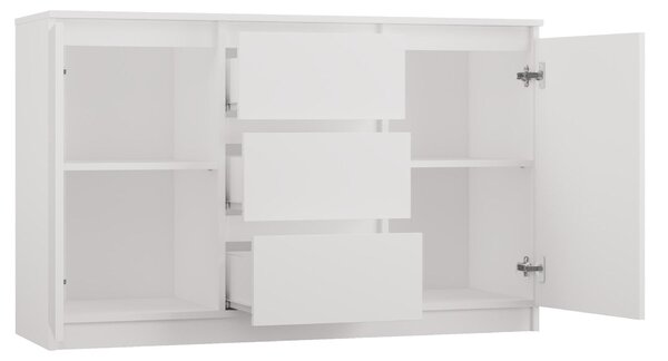 Topeshop COSTA BIEL KOMPLET, Bílá, 6 zásuvka/zásuvek, Dřevotřískové desky, Moderní, Dřevotřískové desky
