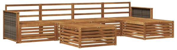 Venkovní pohovková souprava 6 ks Přírodní Masivní akátové dřevo 3383257