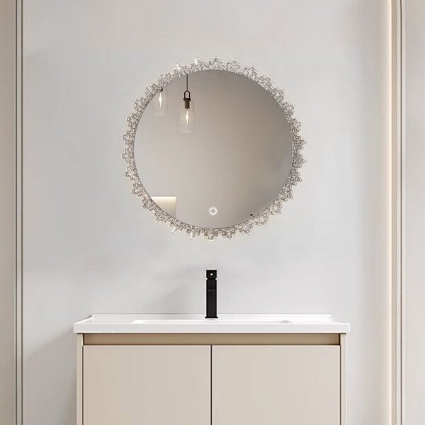 Tutumi Zrcadlo ⌀60 cm s regulovatelným LED osvětlením HOM-01500