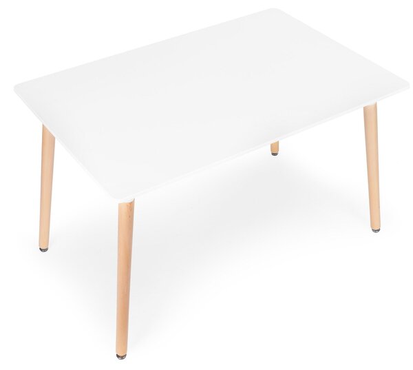 ModernHome KJSDT-01 Dřevěný jídelní stůl 120 x 60 cm, bílý