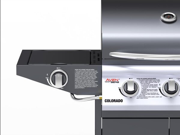Plynový BBQ gril s bočním hořákem Avenberg COLORADO