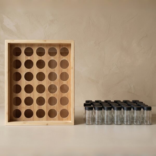 Nástěnný organizér na koření PALETTE, 30 kořenek