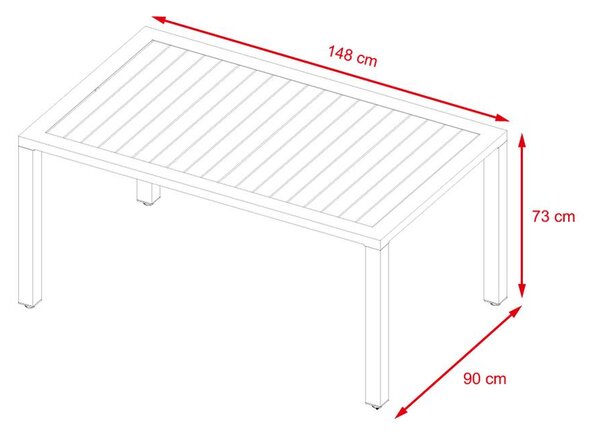 13-dílný velký ALU RATANOVÝ set Avenberg Belmonte