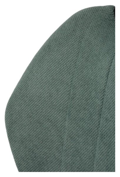 4 x sada zelených čalouněných jídelních židlí, moderní, pohodlné, robustní, ergonomické, obývací pokoj, vysoký komfort sezení, stabilní kovové nohy