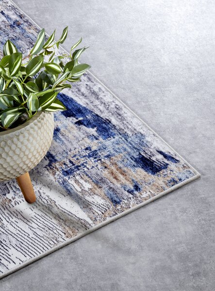 ELLE Decoration, Kusový koberec Imagination New 106035 Dark blue/Beige z kolekce Elle, 120x160, modrá, ložnice