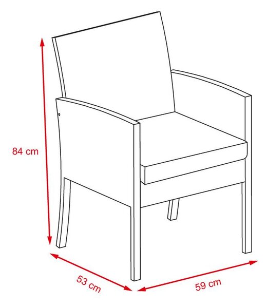 13-dílný velký ALU RATANOVÝ set Avenberg Belmonte