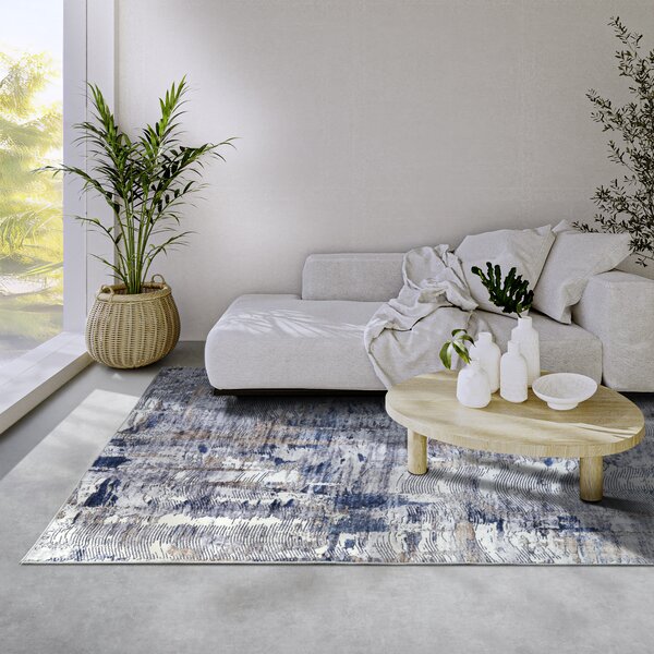 ELLE Decoration, Kusový koberec Imagination New 106035 Dark blue/Beige z kolekce Elle, 120x160, modrá, ložnice