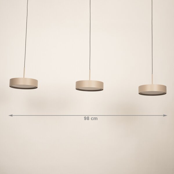 Závěsné LED svítidlo Bonn Taupe 3 Lineo (LMD)