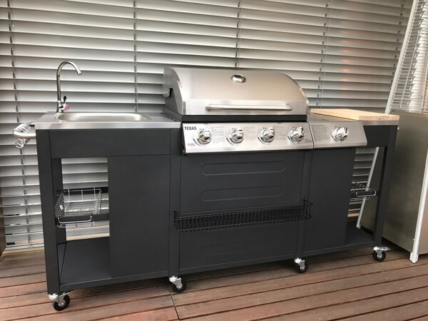 Velká luxusní zahradní kuchyně s plynovým grilem Avenberg TEXAS