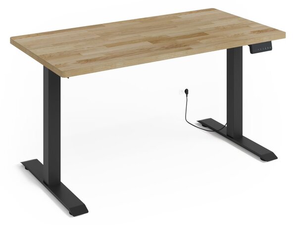 BIM Nastavitelný elektrický stůl BIMOTION 2S 140x70 Barva: Černý mat/přírodní dub